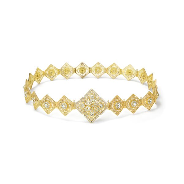 Gold Diamond-Shaped Mdama